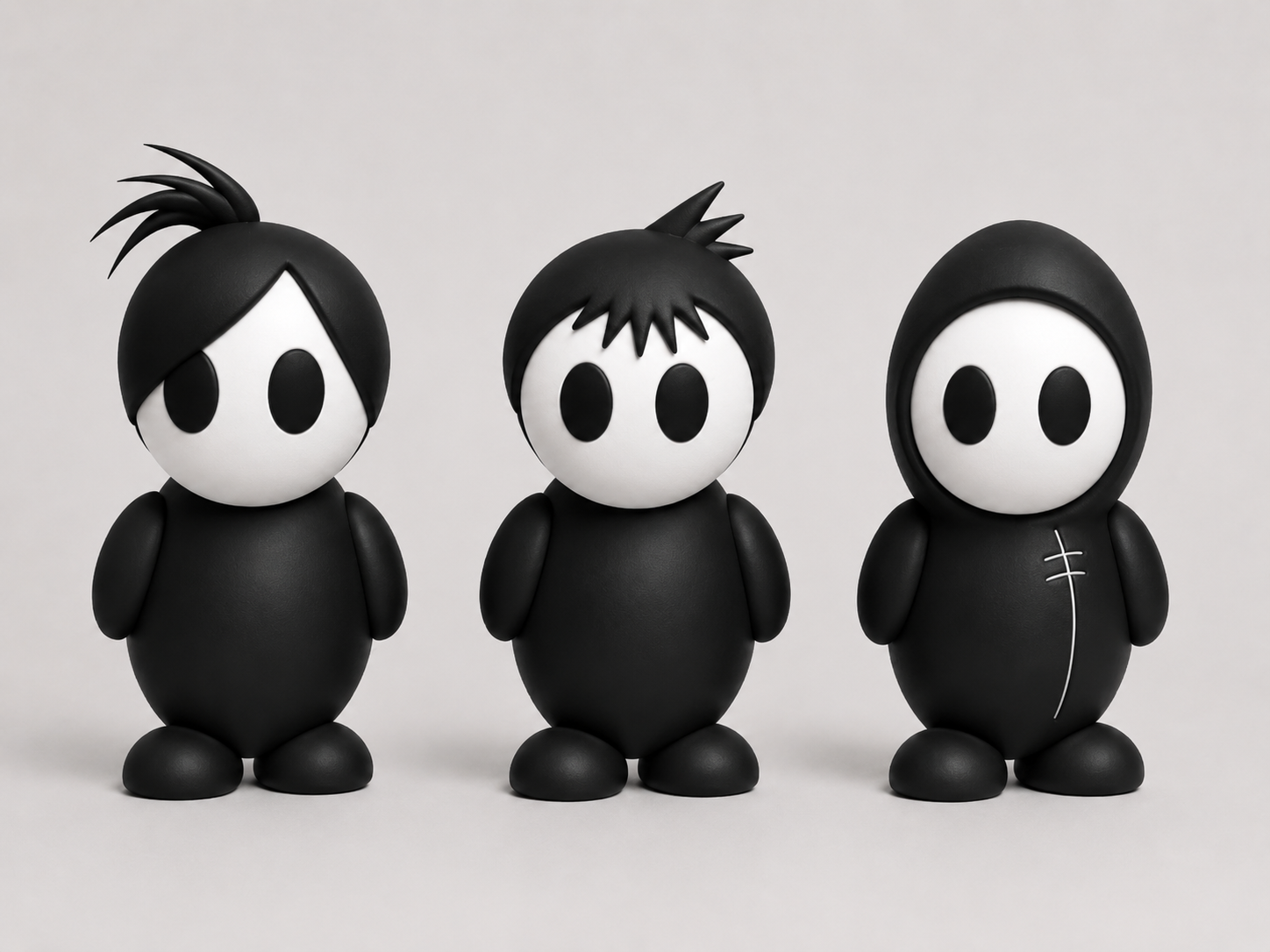 Original NoGos Lily, Dean and Andy model by Aya Hirschauge