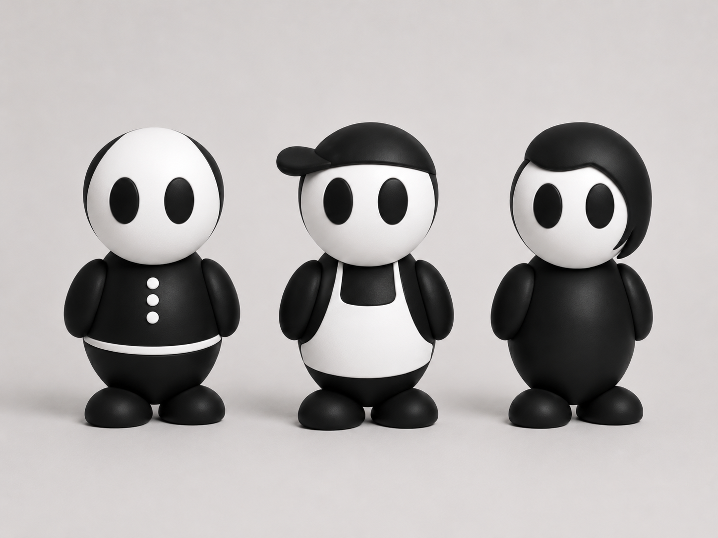 Original NoGos Sammy, Lucas and Tully model by Aya Hirschauge